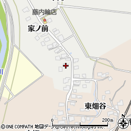 秋田県由利本荘市内越家ノ前160周辺の地図