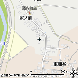 秋田県由利本荘市内越家ノ前158周辺の地図