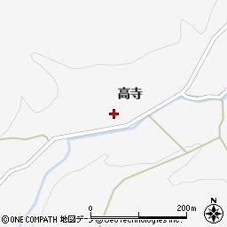 秋田県大仙市内小友高寺周辺の地図