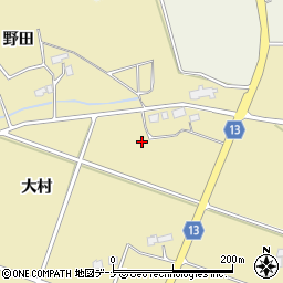 岩手県花巻市鍋倉大村周辺の地図