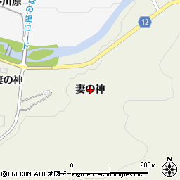秋田県美郷町（仙北郡）六郷東根（妻の神）周辺の地図