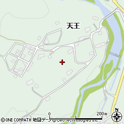 岩手県花巻市湯口天王周辺の地図