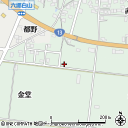 秋田県仙北郡美郷町六郷金堂215-10周辺の地図