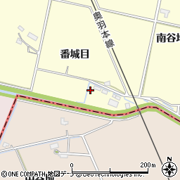 秋田県大仙市下深井（番城目）周辺の地図