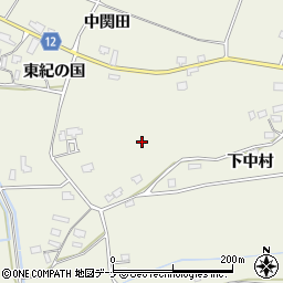 秋田県仙北郡美郷町六郷東根下中村周辺の地図