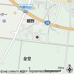 秋田県仙北郡美郷町六郷金堂212周辺の地図
