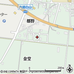 秋田県仙北郡美郷町六郷金堂212周辺の地図