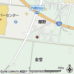 秋田県仙北郡美郷町六郷金堂208-5周辺の地図