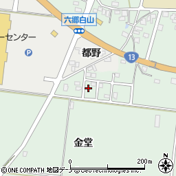 秋田県仙北郡美郷町六郷金堂209周辺の地図