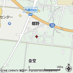 秋田県仙北郡美郷町六郷金堂209-7周辺の地図