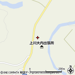 秋田しんせい農業協同組合　大内支店上川大内生産資材センター周辺の地図