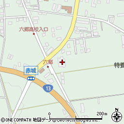秋田県仙北郡美郷町六郷熊野201-1周辺の地図