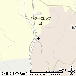 秋田県由利本荘市大浦大平周辺の地図