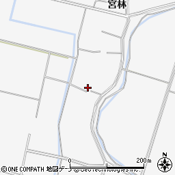 秋田県大仙市内小友宮林12周辺の地図