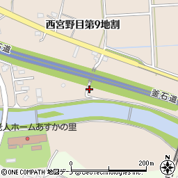 釜石自動車道周辺の地図