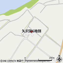 岩手県花巻市矢沢第６地割周辺の地図