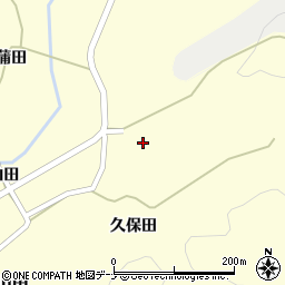秋田県由利本荘市山田山神沢周辺の地図