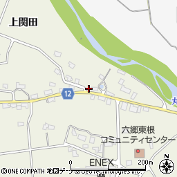 秋田県仙北郡美郷町六郷東根上関田172周辺の地図