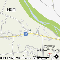 秋田県仙北郡美郷町六郷東根上関田168周辺の地図