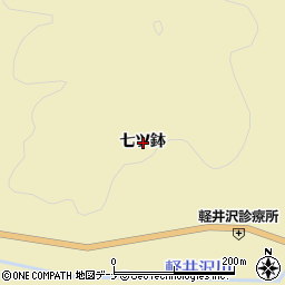 秋田県由利本荘市羽広七ツ鉢周辺の地図