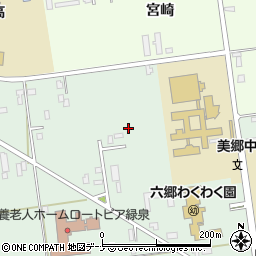 秋田県仙北郡美郷町六郷作山周辺の地図