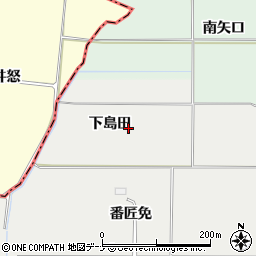 秋田県美郷町（仙北郡）南町（下島田）周辺の地図