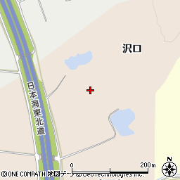 秋田県由利本荘市畑谷沢口周辺の地図