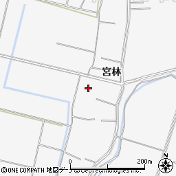 秋田県大仙市内小友宮林26周辺の地図