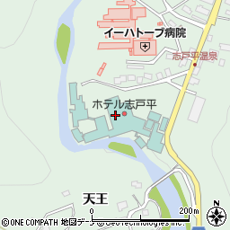 ホテル志戸平調理部周辺の地図