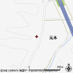 秋田県大仙市内小友元木64周辺の地図