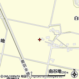 秋田県大仙市下深井中谷地周辺の地図
