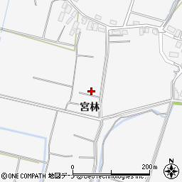 秋田県大仙市内小友宮林34周辺の地図