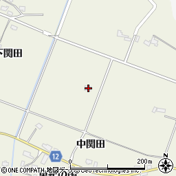 秋田県仙北郡美郷町六郷東根中関田周辺の地図