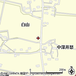 秋田県大仙市下深井中深井怒18周辺の地図