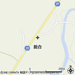 秋田県由利本荘市小栗山館合102周辺の地図