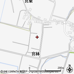 秋田県大仙市内小友宮林39周辺の地図