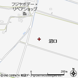 秋田県大仙市内小友（沼口）周辺の地図