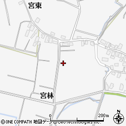 秋田県大仙市内小友宮林67周辺の地図