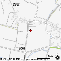 秋田県大仙市内小友宮林66周辺の地図