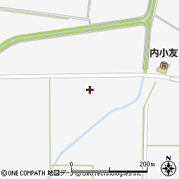 秋田県大仙市内小友前田橋周辺の地図
