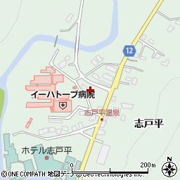 志戸平簡易郵便局周辺の地図