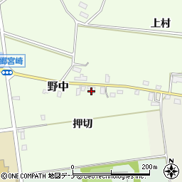 秋田県仙北郡美郷町野中押切周辺の地図