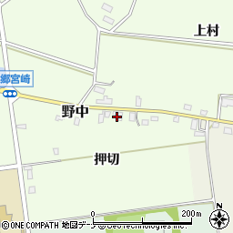 秋田県美郷町（仙北郡）野中（押切）周辺の地図
