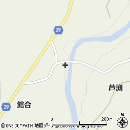 秋田県由利本荘市小栗山館合85周辺の地図