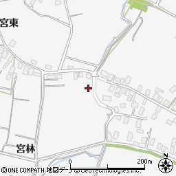 秋田県大仙市内小友宮林81周辺の地図