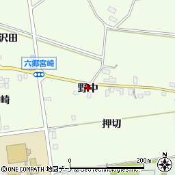 秋田県仙北郡美郷町野中周辺の地図
