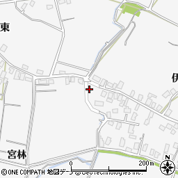 秋田県大仙市内小友宮林83周辺の地図