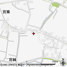 秋田県大仙市内小友宮林80周辺の地図