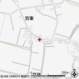 秋田県大仙市内小友宮林58周辺の地図