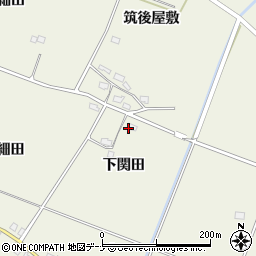 秋田県美郷町（仙北郡）六郷東根（下関田）周辺の地図